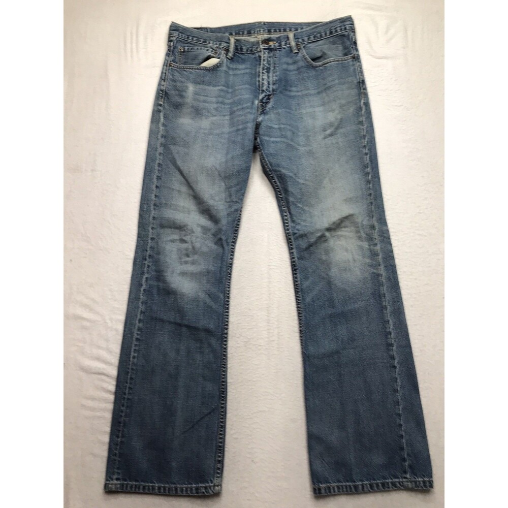 LEVIS 527 Boot Cut Jean Men 36x32 Faded Whisker Wash Skater Cowboy Western